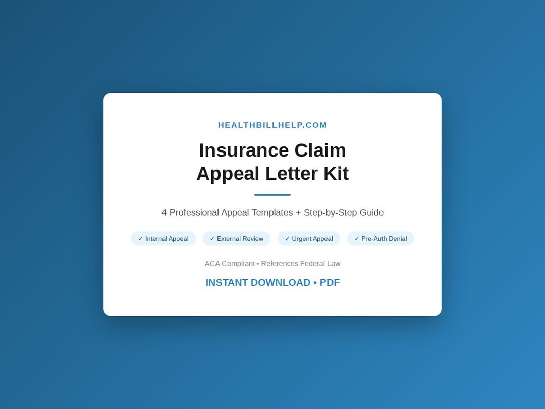Insurance Claim Appeal Letter Templates | 4 Denial Appeal Letters ...