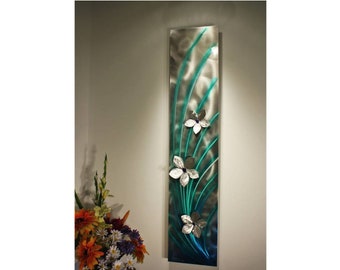 Alex Kovacs - Floral Metal Wall Art, Metal Sculpture, Abstract Art, Rainbow Art, Home Decor, Original Art - W259