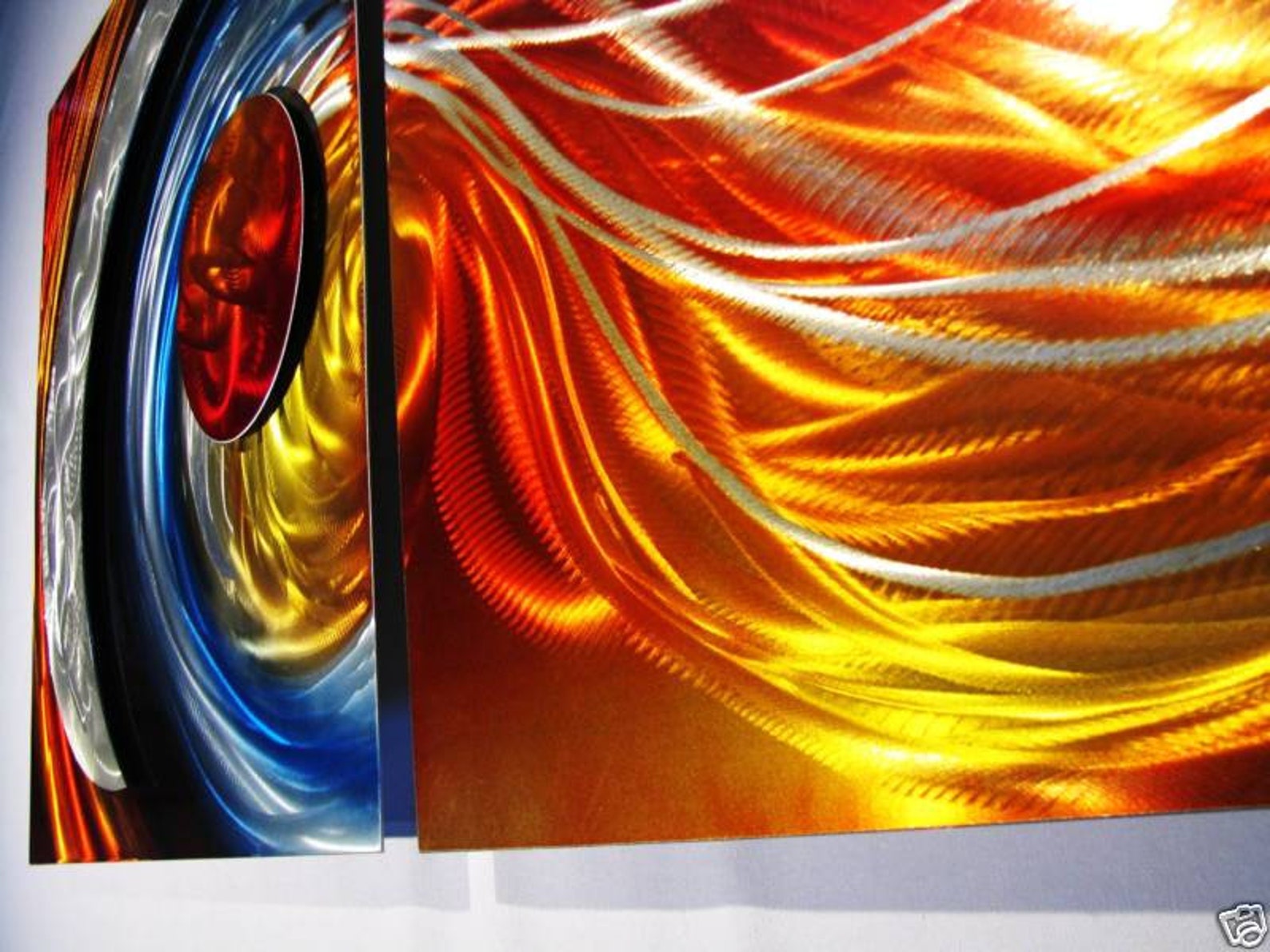 Rainbow Metal Wall Art Painting Sculpture Home Decor Design Etsy