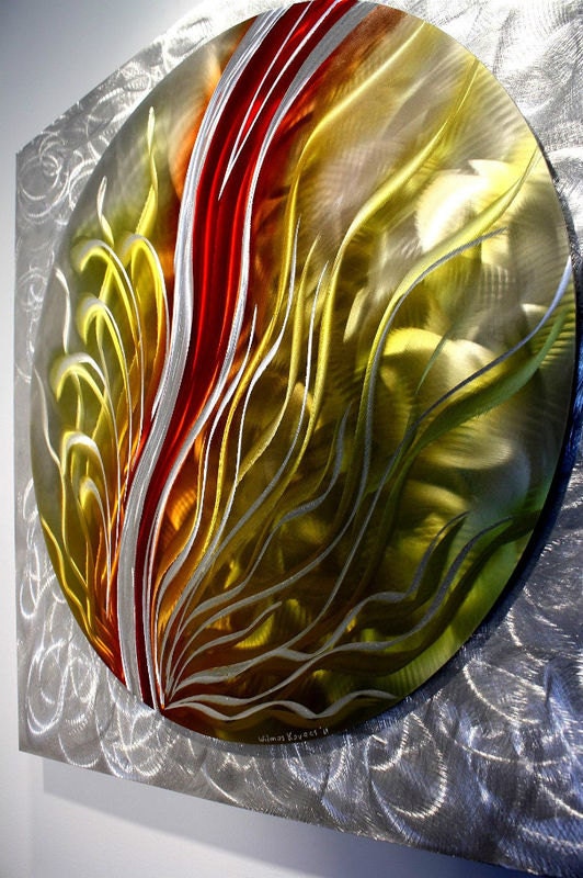 Alex Kovacs Metal Wall Art Painting Modern Decor, Abstract Art, Wall