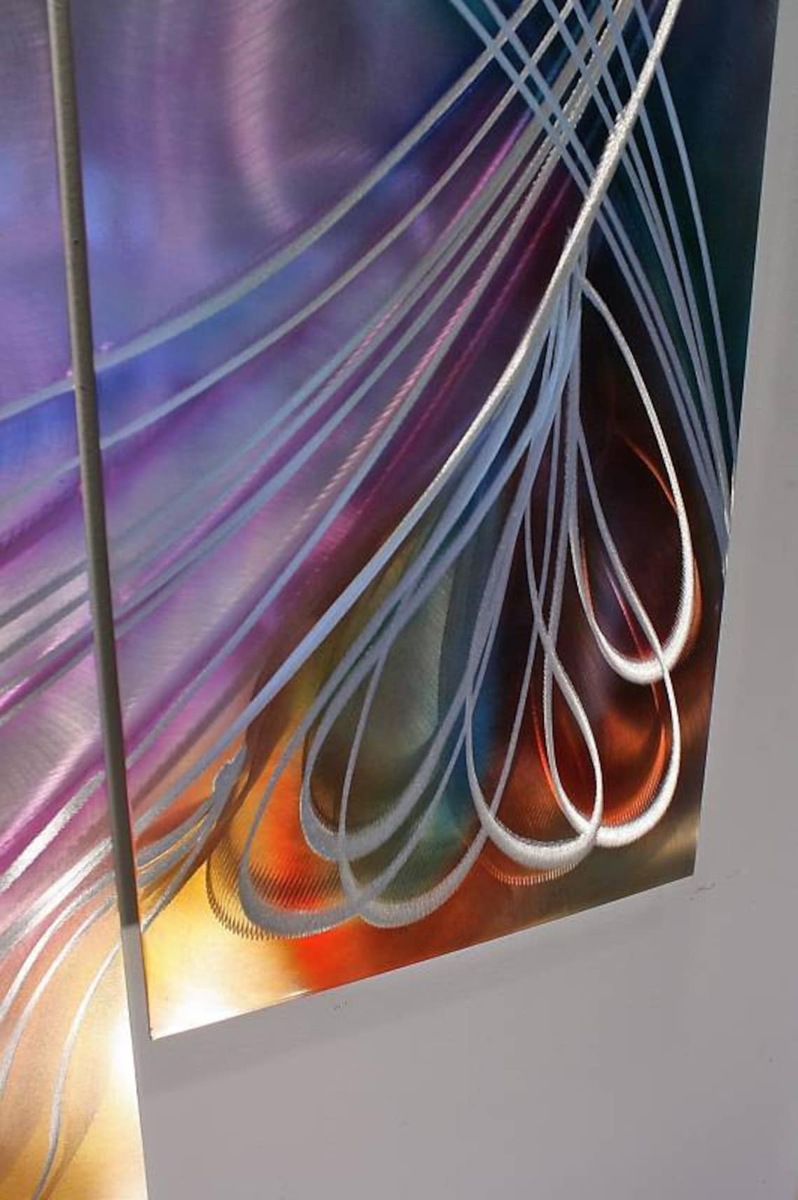 Alex Kovacs Rainbow Metal Wall Art, Home Decor, Metal Sculpture