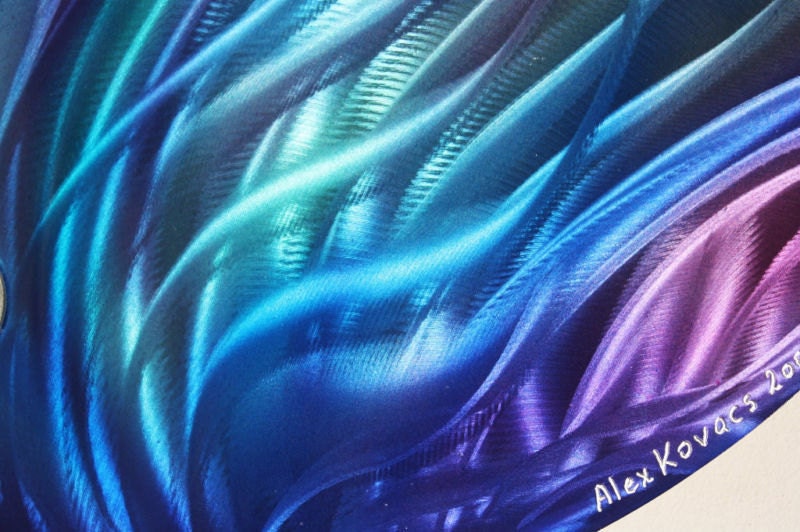 Abstract Metal Wall Art Round Sculpture Metal Modern Wall Etsy