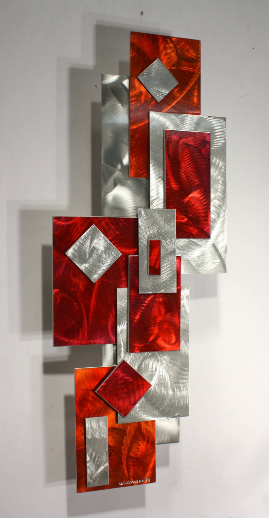 Alex Kovacs Modern Art, Abstract Metal Art and Decor, Metal Sculpture Wall Sculpture, Rainbow