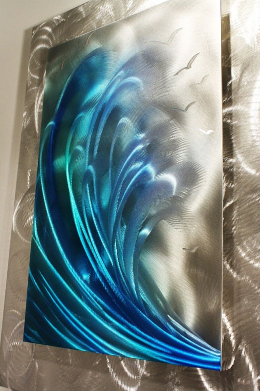 Alex Kovacs Metal Wall Art Sculpture Oceanwave Art Ocean | Etsy