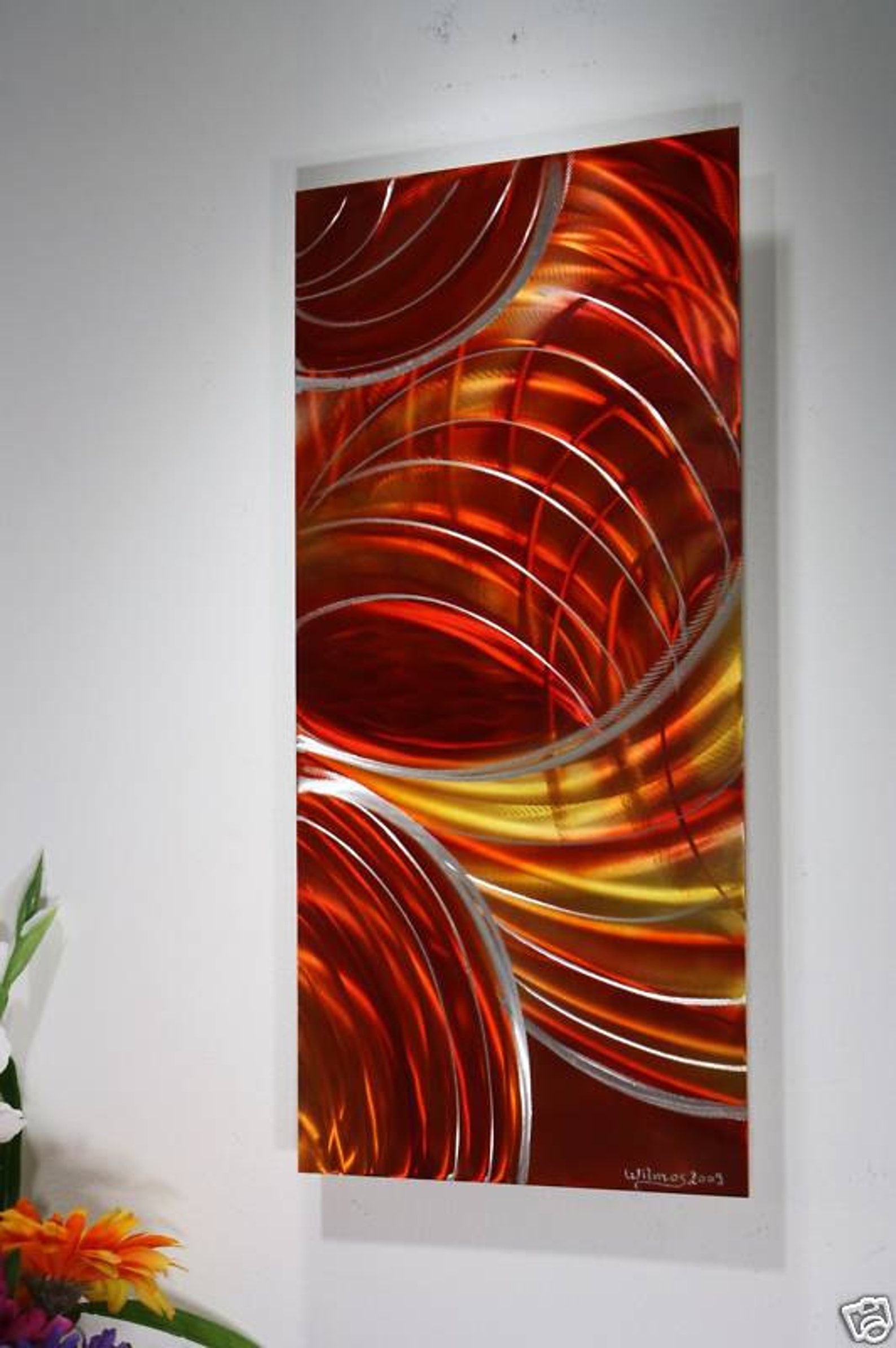 Alex Kovacs Abstract Metal Wall Painting Metal Wall Art Etsy
