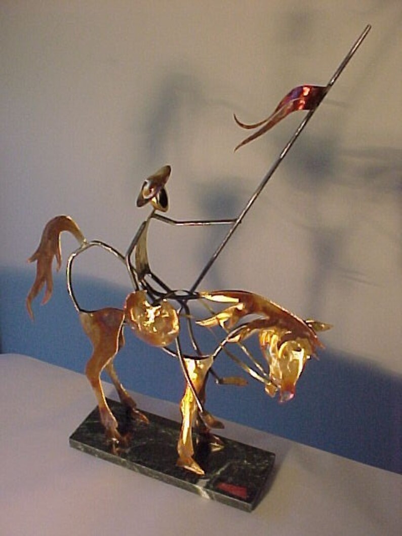 Alex Kovacs Don Quixote Horse Metal Art Decor Modern Table