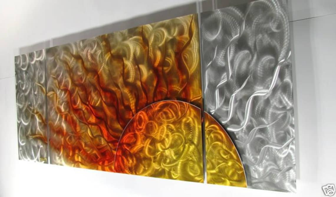 Sunshine Sunburst Metal Wall Art Painting Sculpture Design by Etsy