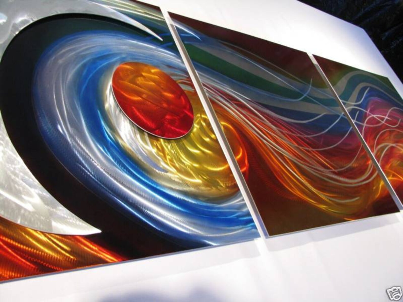 Rainbow Metal Wall Art Painting Sculpture Home Decor Design Etsy