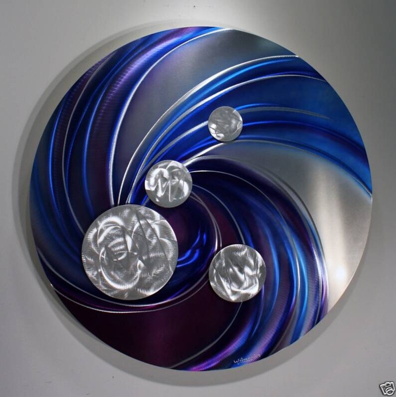 Alex Kovacs Abstract Art Painting on Metal Metal Wall Art Etsy