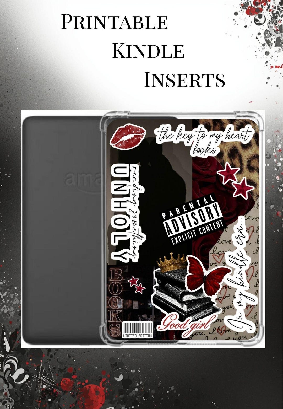 Printable Kindle Insert - Digital Download ONLY - Etsy