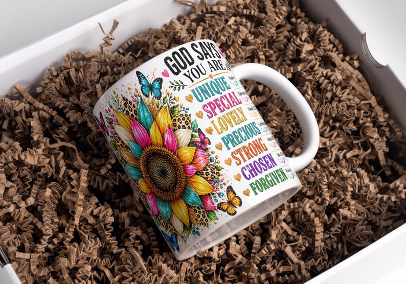 God Says You Are Unique Special Lovely Precious Strong Chosen Forgiven ...