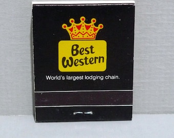 Best Western I 44 Inn - Sullivan Missouri Matchbook Vintage 1970's Unused Matches / Hotel Motel Match Book / Columbia Match Co Cleveland OH