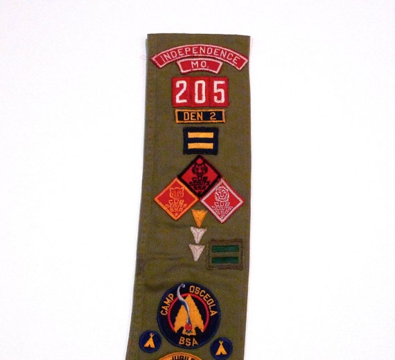 Boy Scouts of America Sash 1950s 1960s Vintage In… - image 4