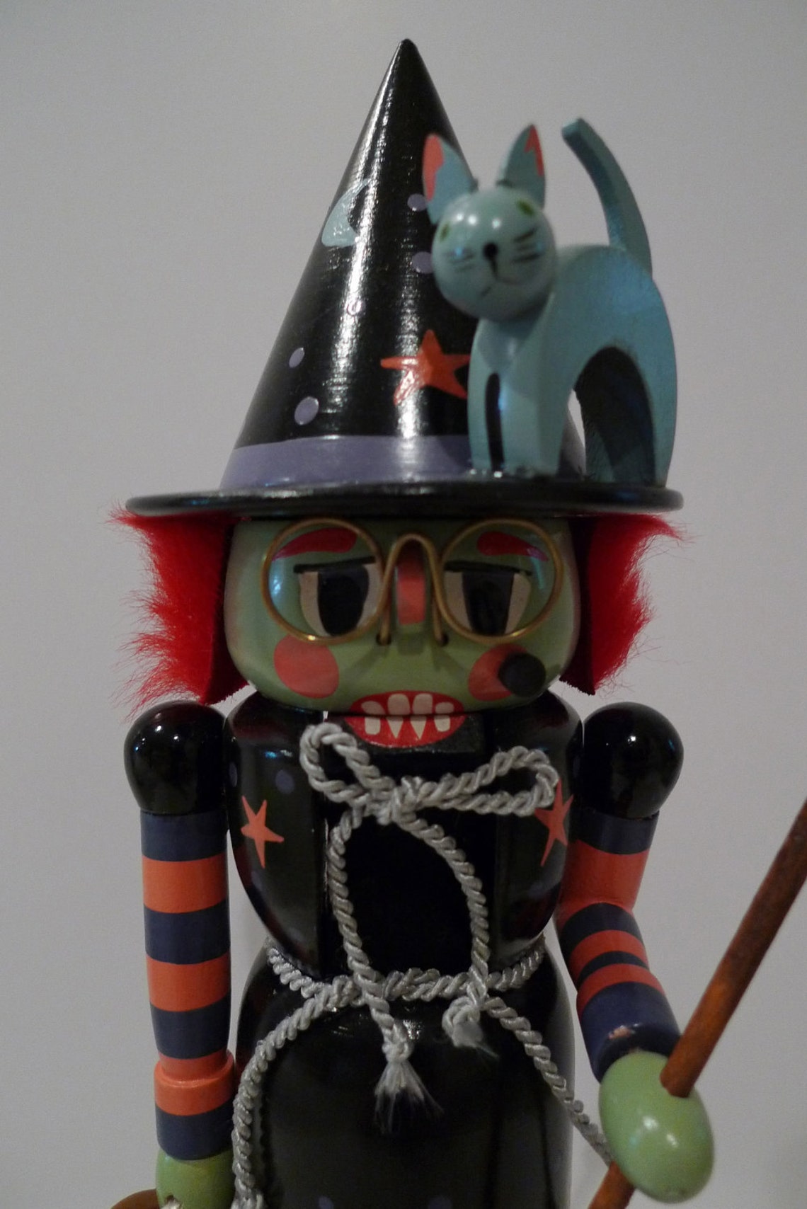 Witch Nutcracker Vintage Halloween Nutcracker German Etsy
