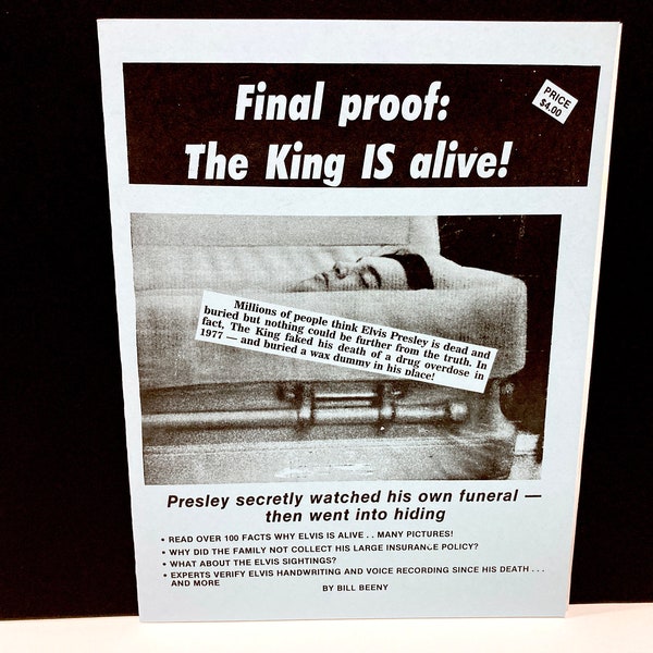 Elvis Is Alive Museum Catalog - Paperback Book Vintage 1990's - Reverend Bill Beeny Roadside Attraction Outsider Art Environment - Presley