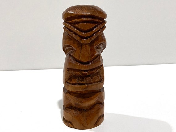 Tiki God Wood Carving Vintage 1980