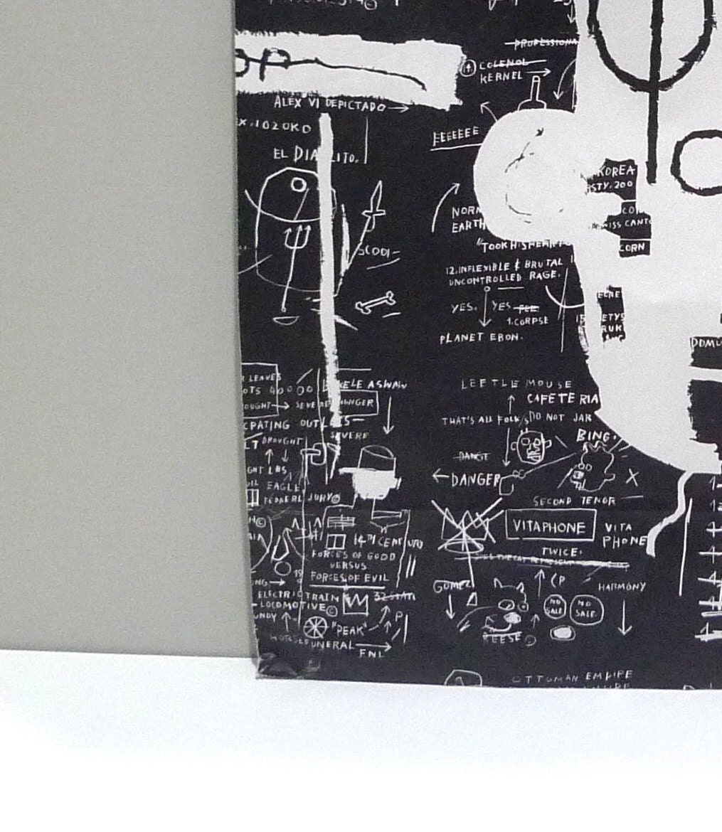 Uniqlo X Basquiat Shopping Bag / Paper Tote Bag / 15 X 15 Inches