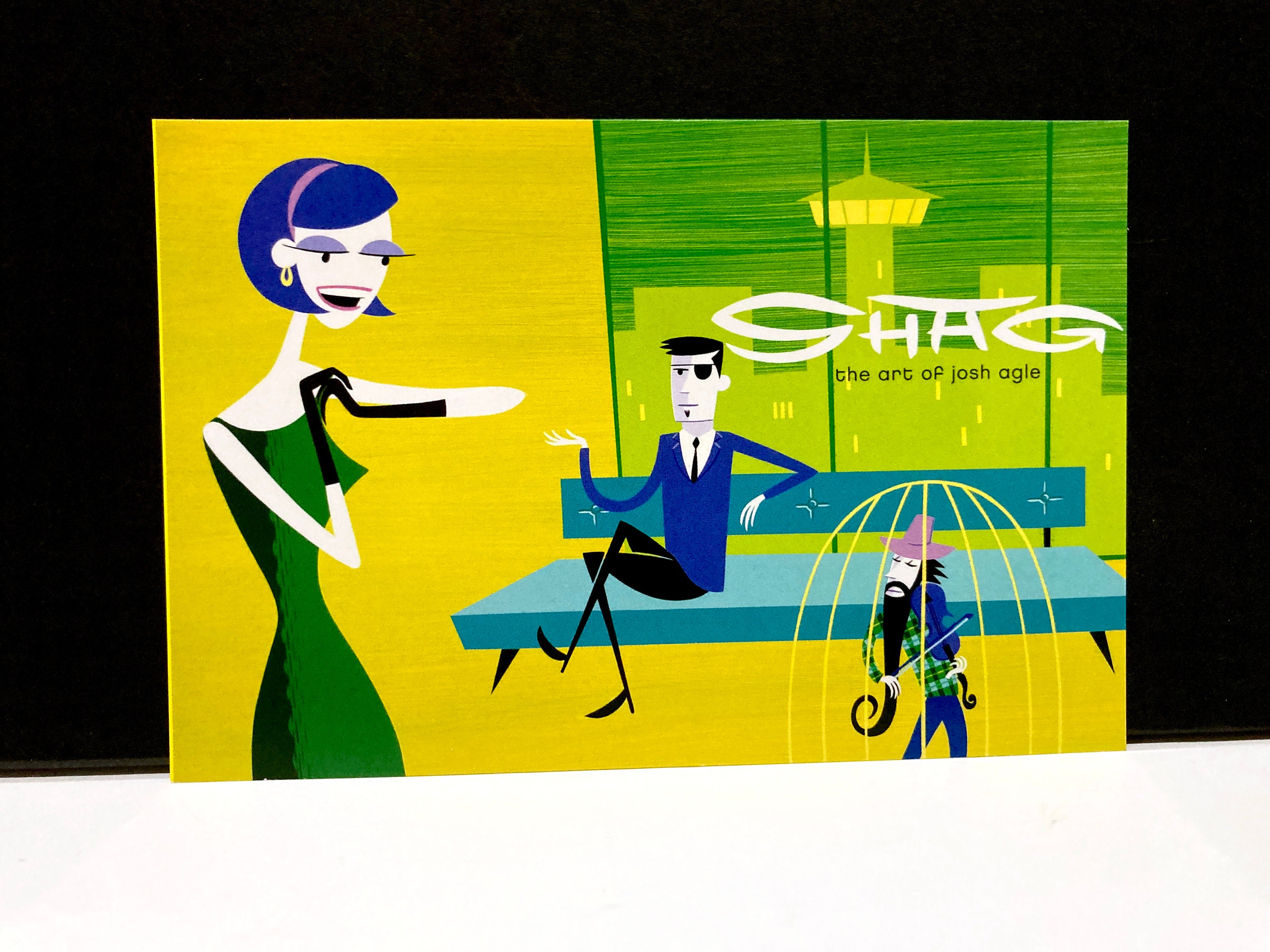 Shag Postcard - the Art of Josh Agle Tiki Painting Print