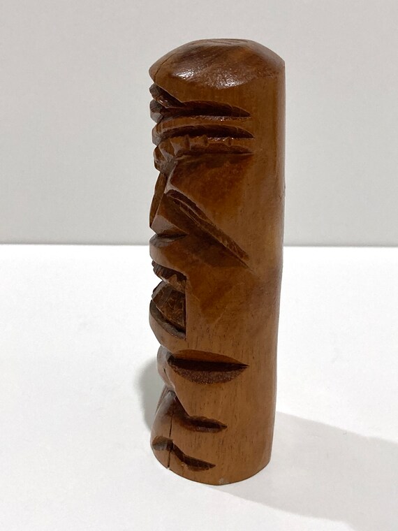 Tiki God Wood Carving Vintage 1980