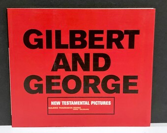Gilbert and George 2000 “red Morning Trouble” Tate Modern Poster