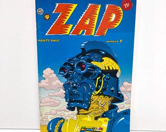 Zap Comix Number 7 Comic Book 1st Edition - Vintage 1974 R. Crumb, Rick Griffin, Robert Williams, S Clay Wilson - Comics Art Magazine
