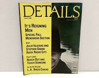 Details Magazine Vintage August 1988 - Def Troop LL Cool J, Los Angeles Biker Chicks, Mens Fall Fashion, Sandra Bernhard, Cookie Mueller