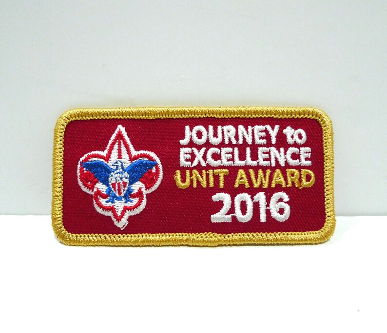 Journey to Excellence Unit Gold Award Boy Scout Patch 2016 / Etsy