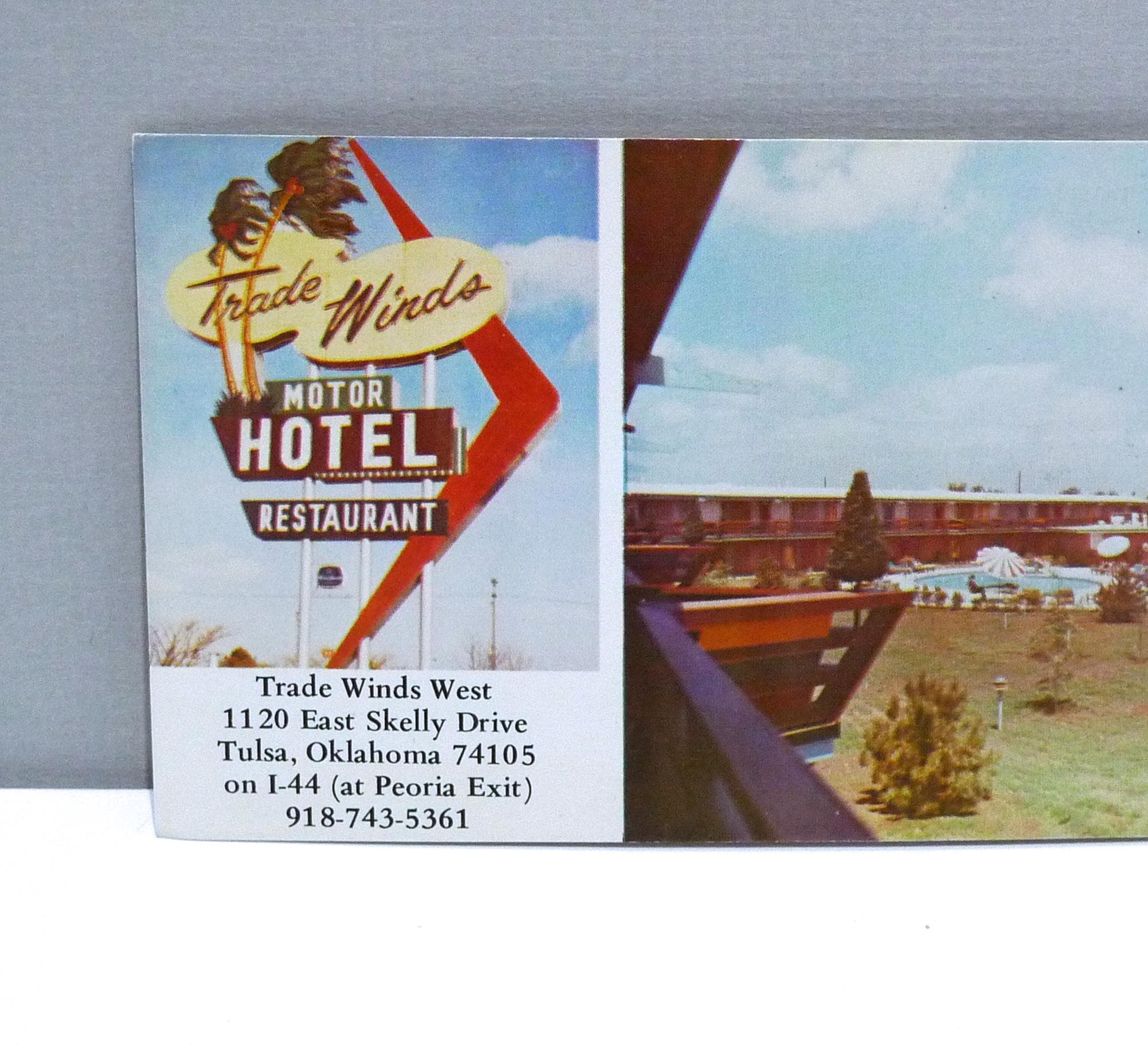 Trade Winds West Motor Hotel and Restaurant Postcard - Club Trade