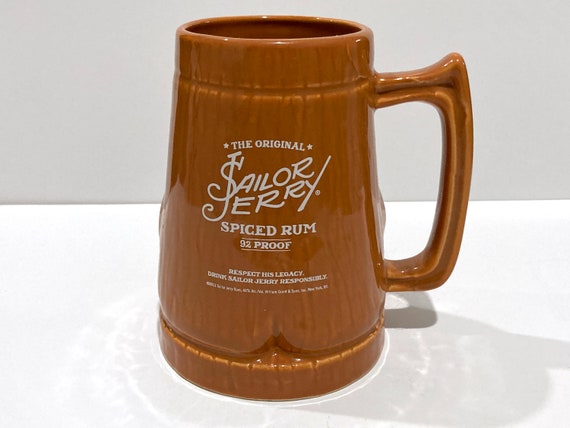 Sailor Jerry　 Tiki mug The Original Sailor Jerry Spiced Rum Brown Ceramic Tiki Mug