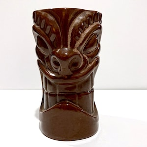 Sailor Jerry　 Tiki mug The Original Sailor Jerry Spiced Rum Brown Ceramic Tiki Mug