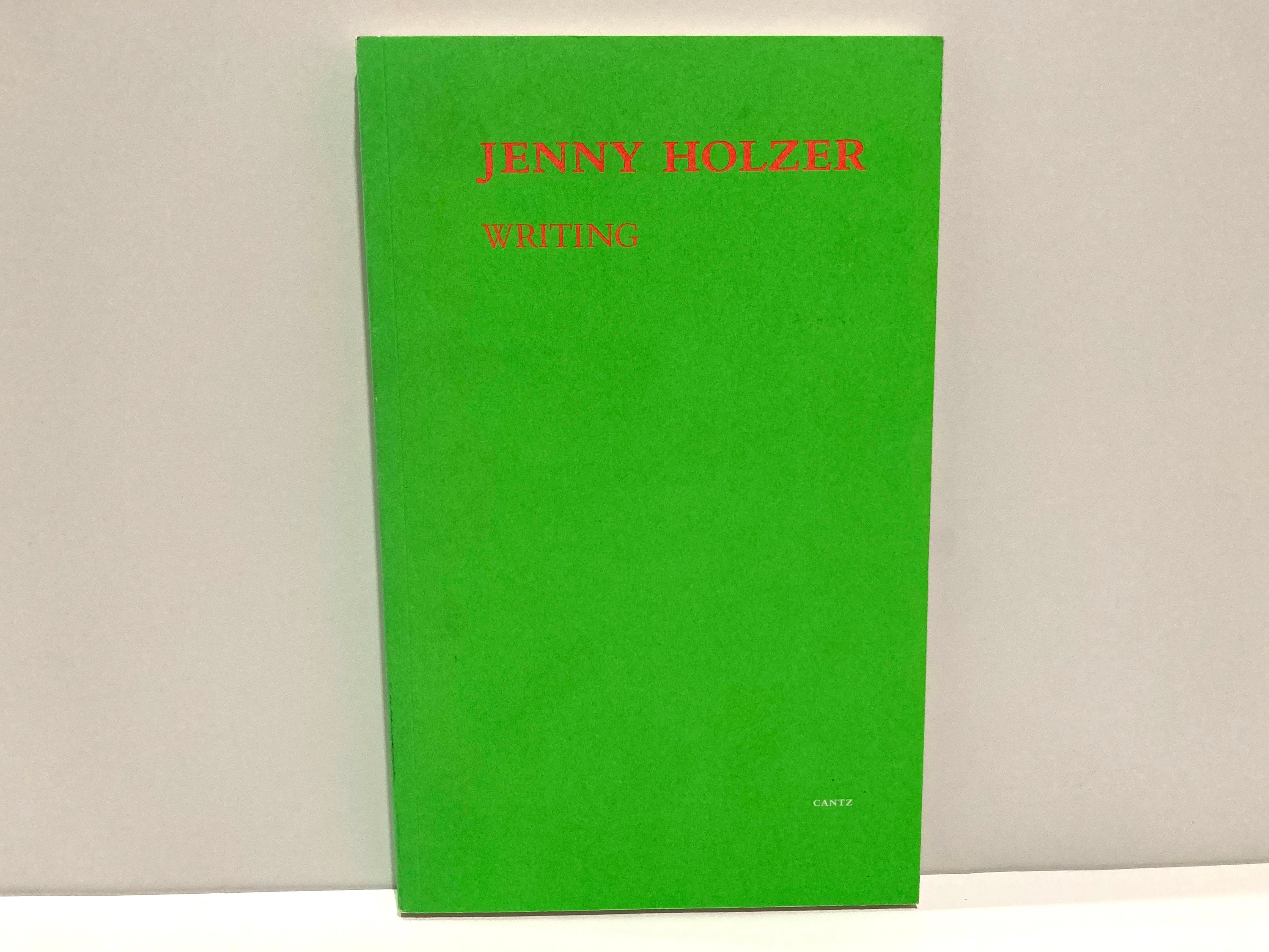 Jenny Holzer Writing Paperback Art Book Vintage 1996 Cantz English 