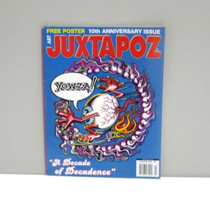 JUXTAPOZ ポスター JUXTAPOZ Poster Art by Juxtapoz Magazine - Hardcover - Etsy