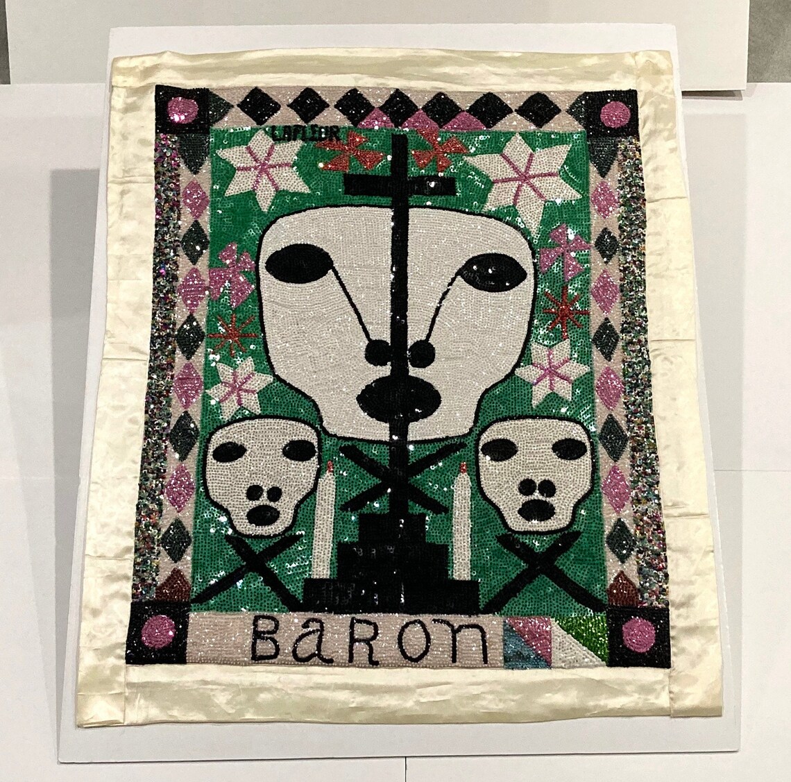 Haitian Voodoo Flag Original Artwork Fils Lafleur Vintage Etsy