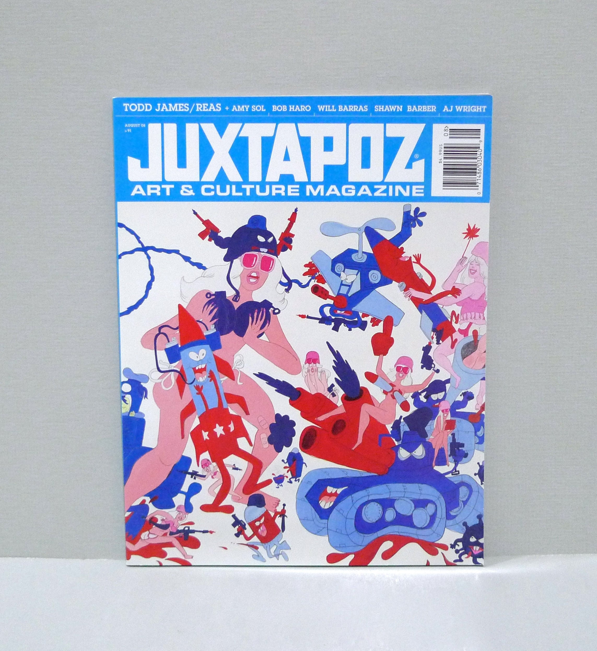 Juxtapoz Magazine August #91 - Todd James - Reas Cover - Vintage