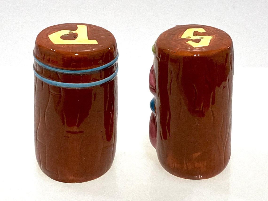 Tiki God Salt & Pepper Shaker Set Hawaiian Polynesian Etsy
