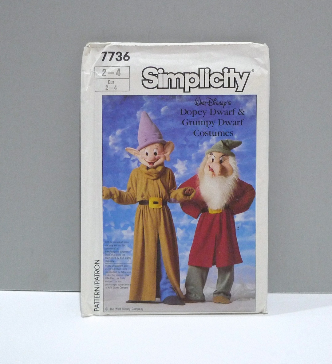 licensed-dopey-grumpy-dwarf-costumes-1986-simplicity-7738-sewing