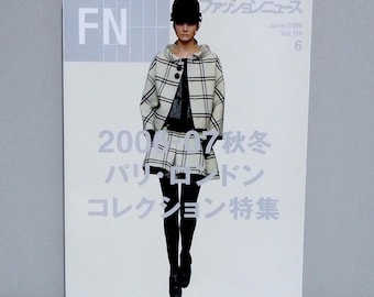 FN Fashion News Magazine June Vol 114 From Japan - Autumn Winter Collections Designer / Runway Photos / Paris, London, Milan, New York Tokyo