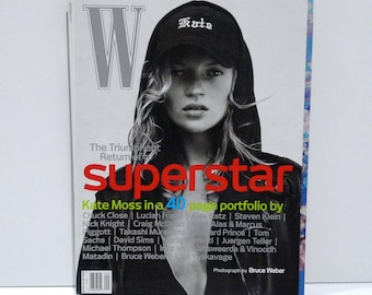 W Magazine September 2003 - Kate Moss Cover Vintage Haute Couture