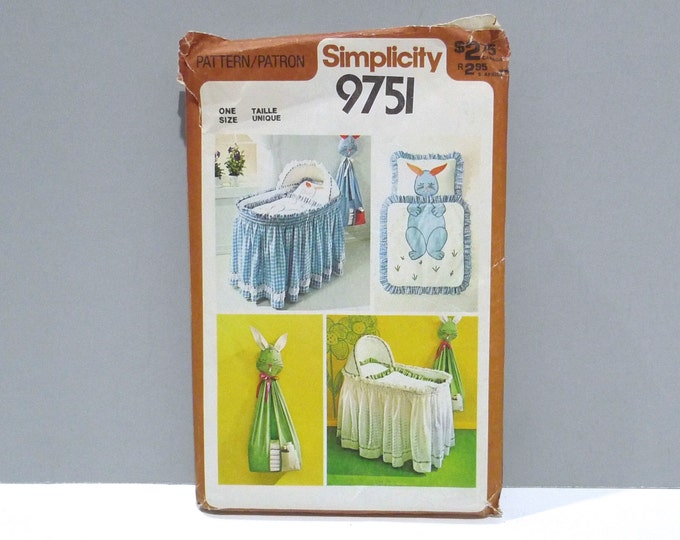 Baby's Bedroom Decor - Simplicity 9751 Sewing Pattern (metric) Bunny ...