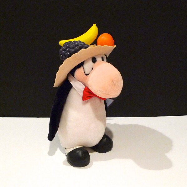 Opus Plush Carmen Miranda Hat Bloom County Doll Berkeley Breathed New Opus Goes to Rio Original Tag Penguin Cartoon Strip FREE US Shipping