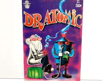 Dr. Atomic 2 Comic Book 1st Edition - Vintage 1973 Larry S. Todd Artist Underground Comix, Last Gasp Eco Funnies Indie Art Comics Cartoonist