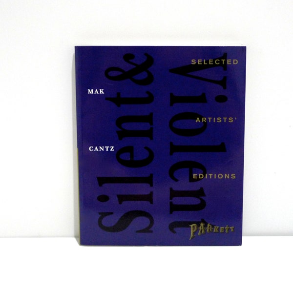 Parkett Silent & Violent Art Book - Selected Artists' Editions Softcover Exhibition Catalog 1995 - Andy Warhol, James Turrell, Cindy Sherman