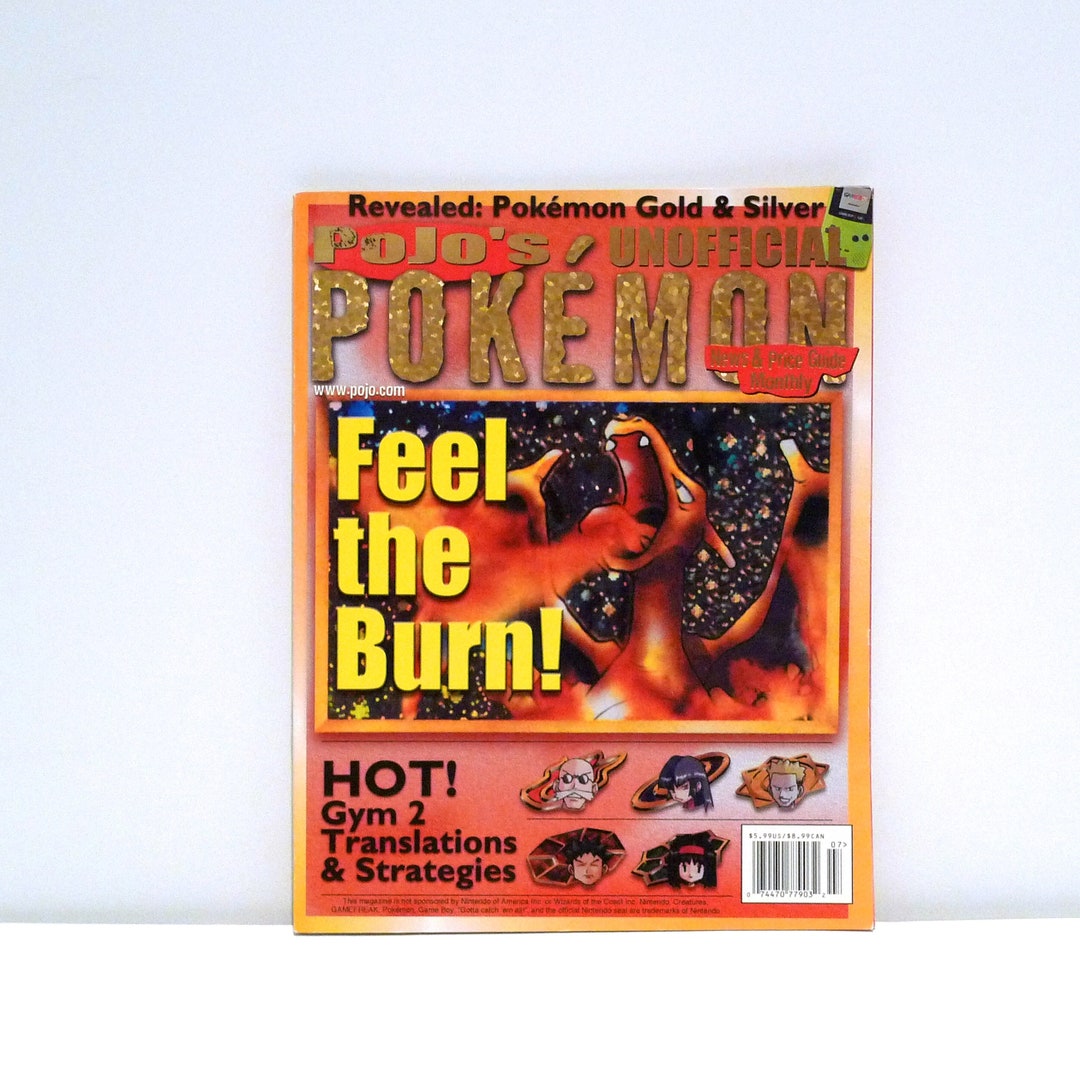 Pojo's Unofficial Pokemon Magazine Vol 1 No 6 Monthly News and Price Guide  - Revealed Pokemon Gold and Silver / Feel the Burn / Gym 2 - Etsy