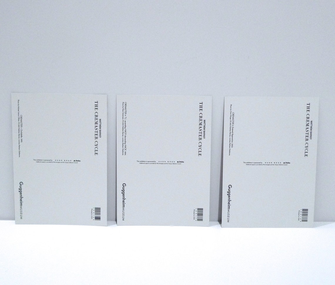 Matthew Barney the Cremaster Cycle Postcard Set of 10 Cards - Etsy