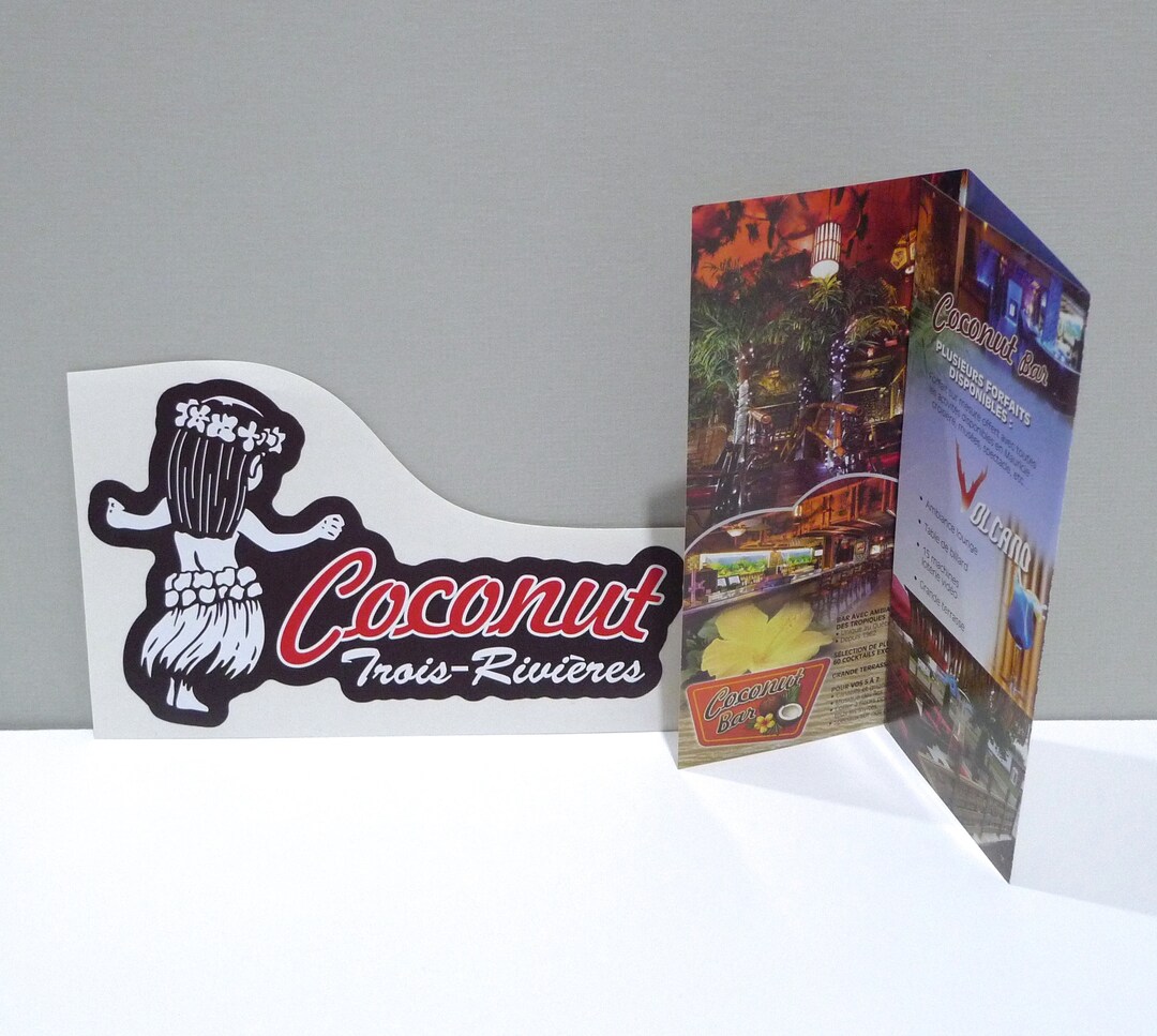 Coconut Tiki Bar Troisrivières Quebec Canada Polynesian Etsy