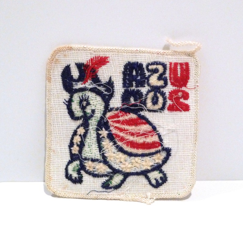 Bowling Shirt Patches 1970s Your choice Vintage Cute Turtle Etsy