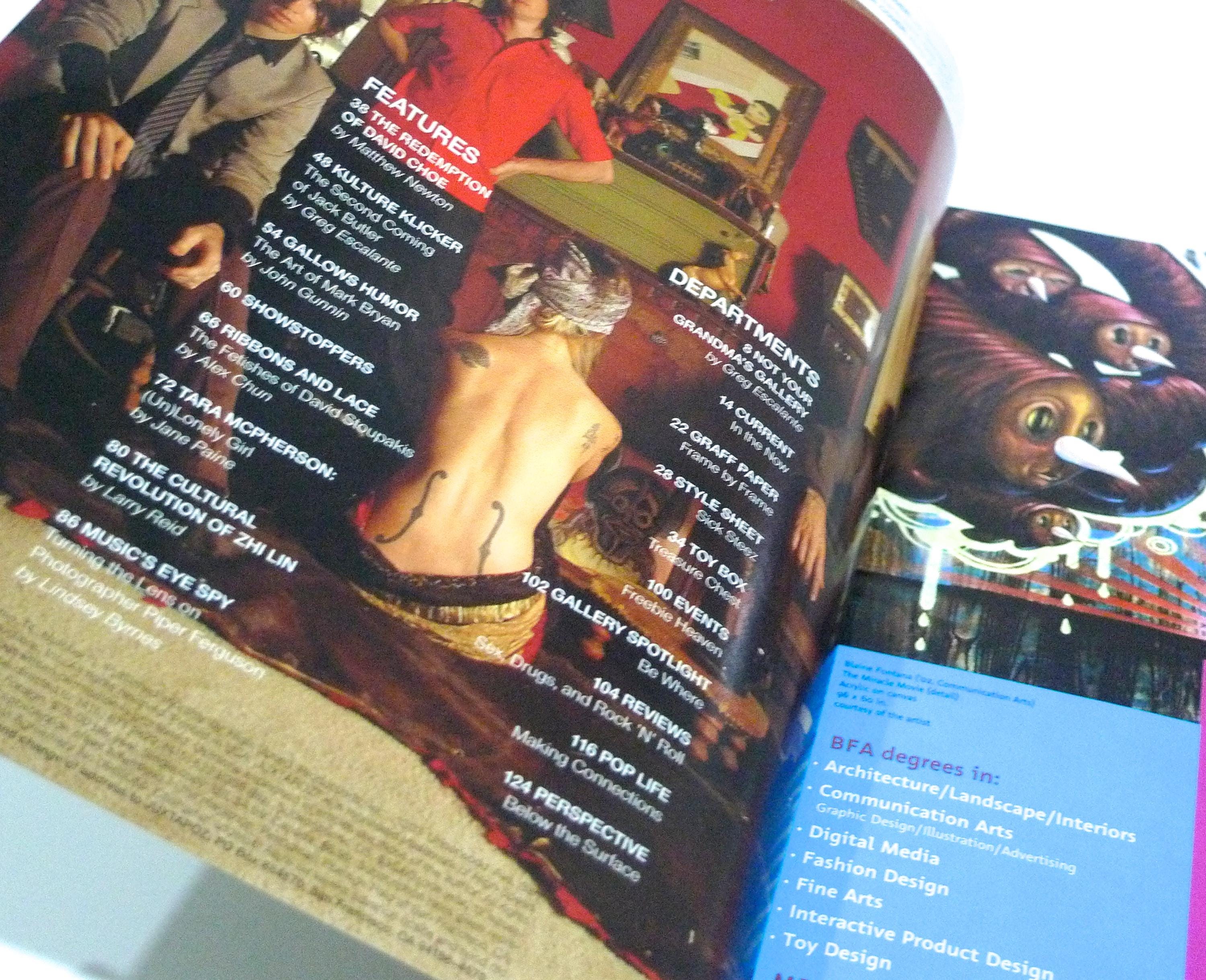 Juxtapoz Magazine January #72 - David Choe Cover / Piper Ferguson