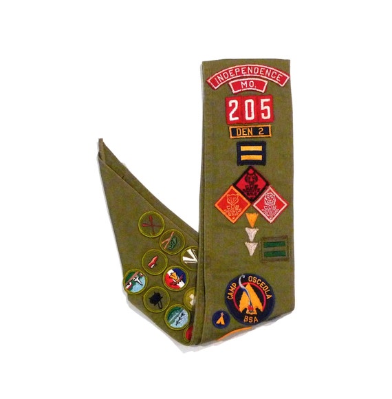 Boy Scouts of America Sash 1950s 1960s Vintage In… - image 1