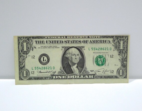 【美品 １冊だけ】A currency options primer One Dollar Bill 1974 Series / Error, Misprint, Misaligned