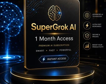 Prywatne konto SuperGrok na 1 miesiąc (globalne)